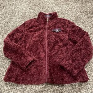 Pendleton fuzzy, full zip jacket size large